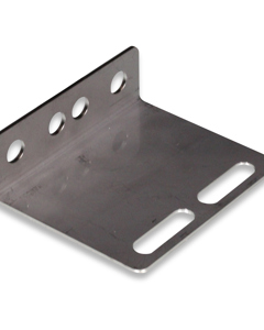 Angle plate SST for housing 35N at twin pipe / wall